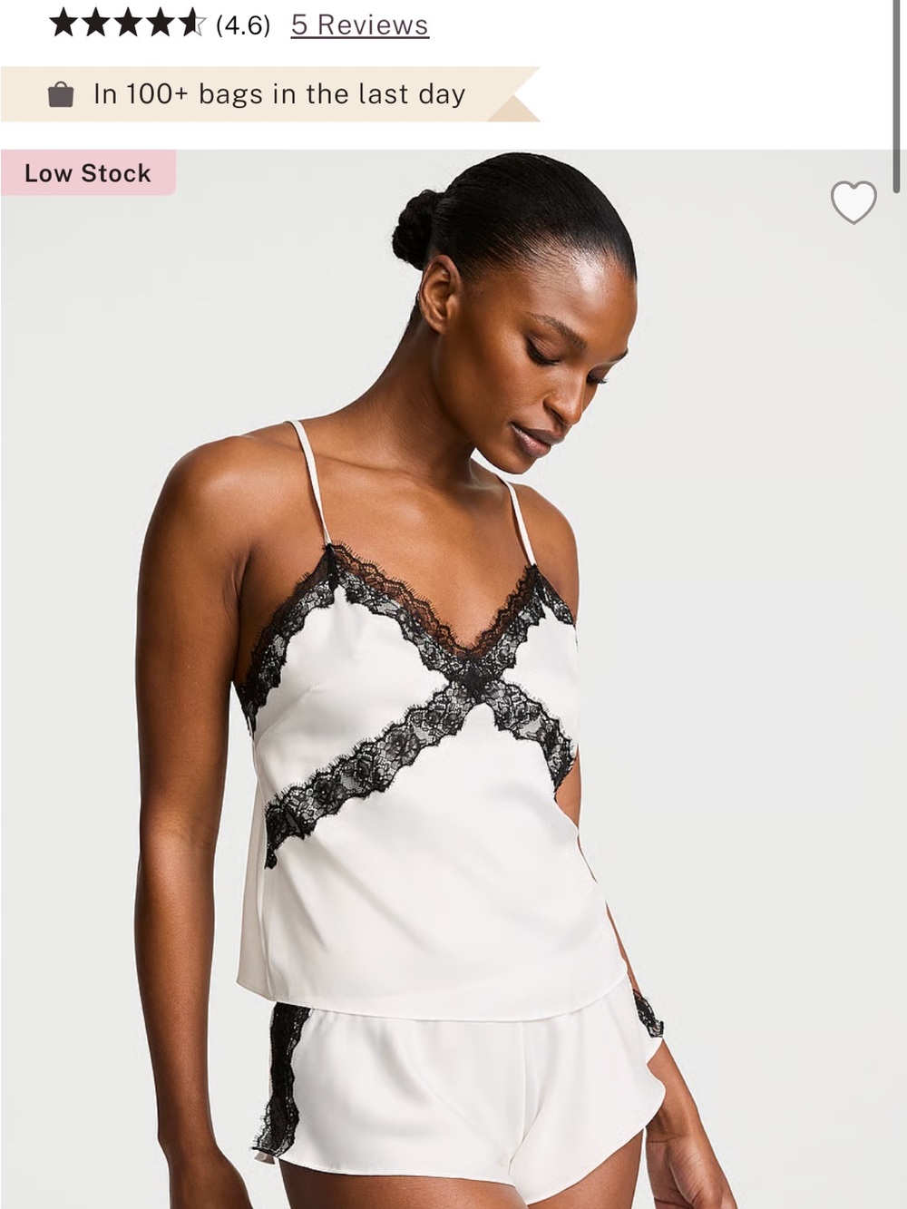 New VS Satin Cami & Short Set XS